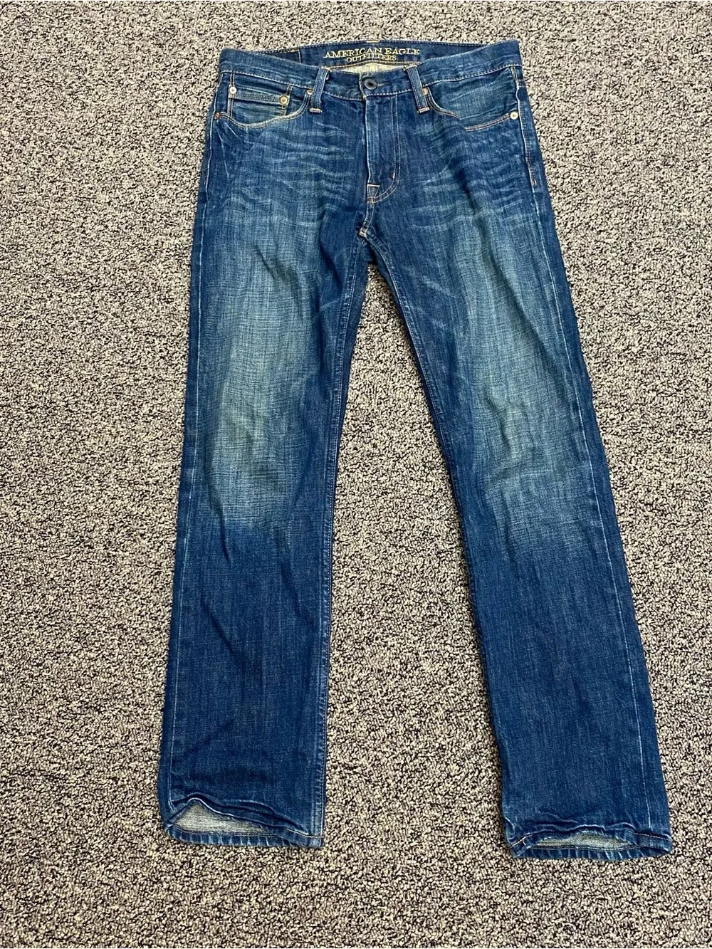 American Eagle Outfitters Men's Medium Wash Straight Bootcut Jeans Size 29x32